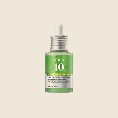 Anua Azelaic Acid 10% + Hyaluron Redness Soothing Serum — Anua